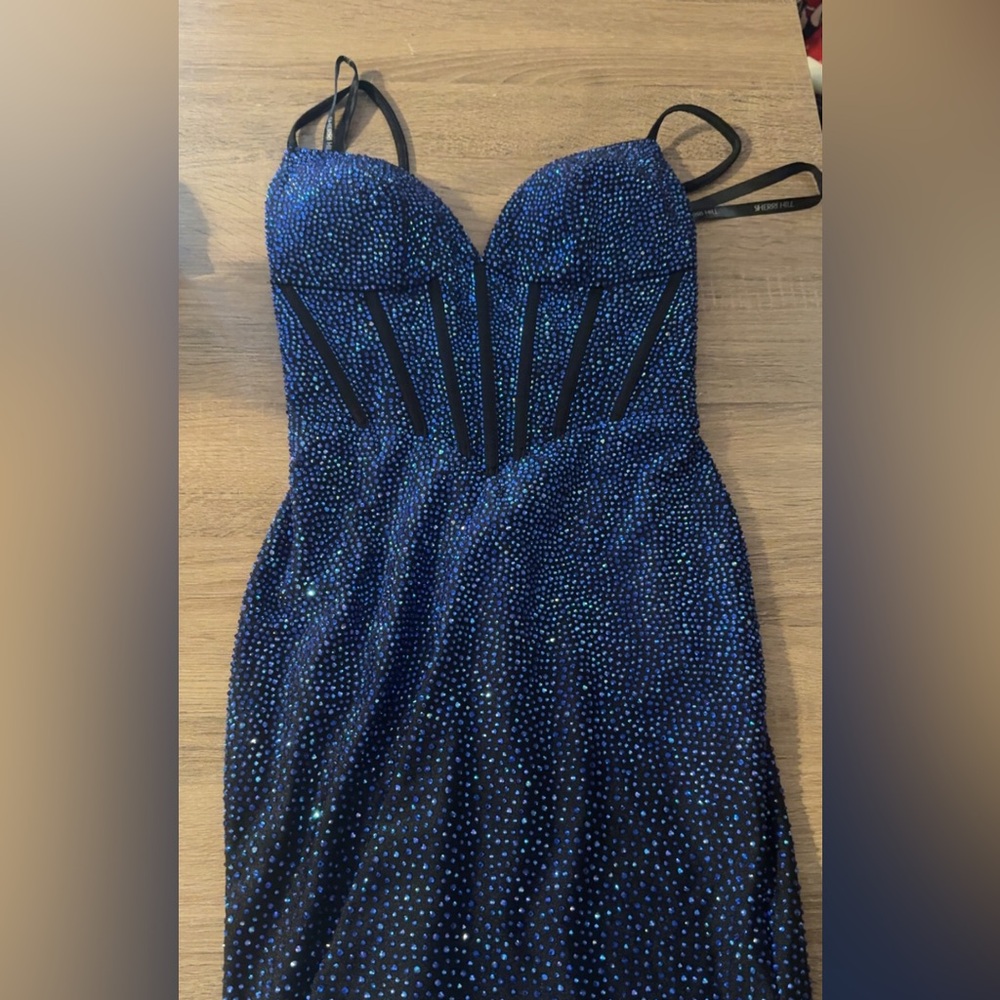 Blue Sherri hill hoco dress